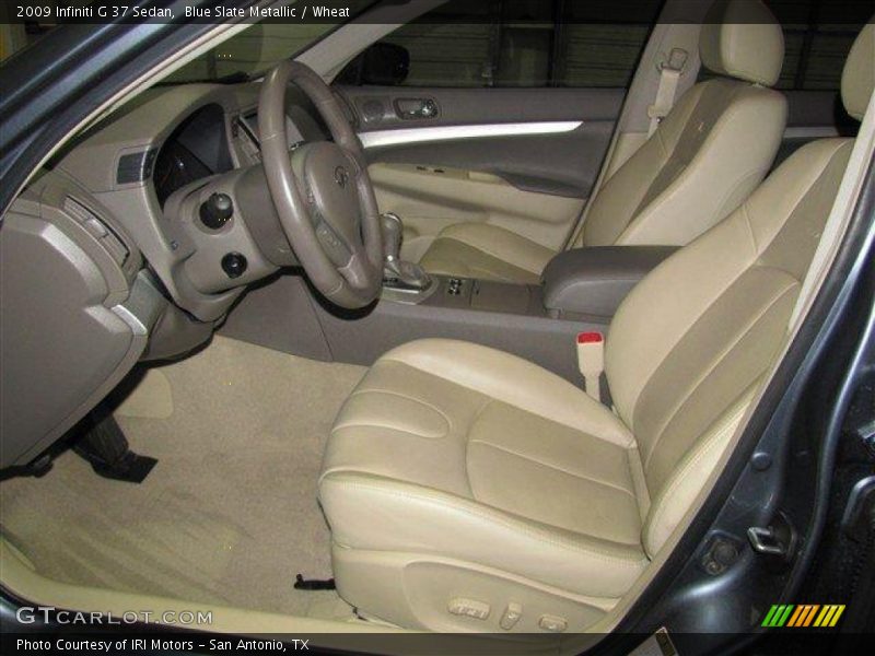 Blue Slate Metallic / Wheat 2009 Infiniti G 37 Sedan