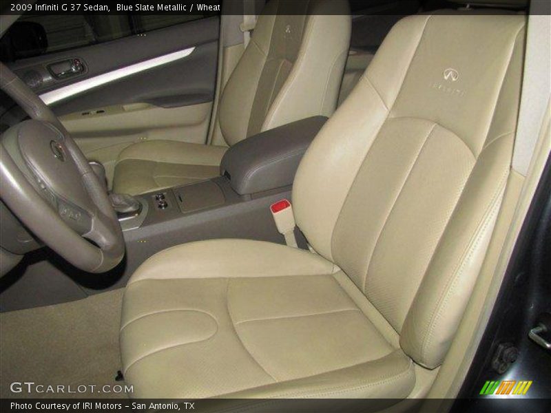 Blue Slate Metallic / Wheat 2009 Infiniti G 37 Sedan