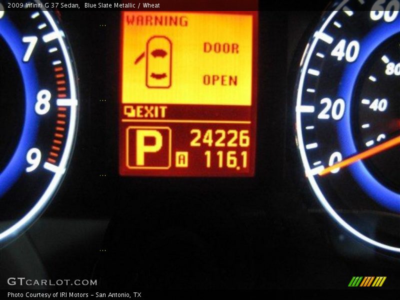 Blue Slate Metallic / Wheat 2009 Infiniti G 37 Sedan