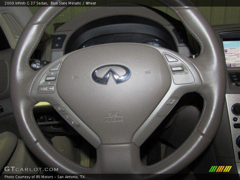Blue Slate Metallic / Wheat 2009 Infiniti G 37 Sedan