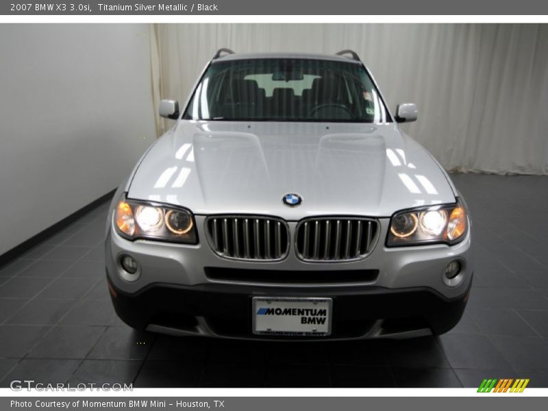 Titanium Silver Metallic / Black 2007 BMW X3 3.0si