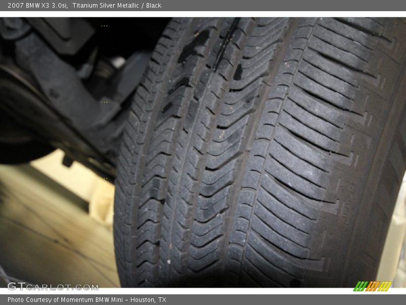 Titanium Silver Metallic / Black 2007 BMW X3 3.0si