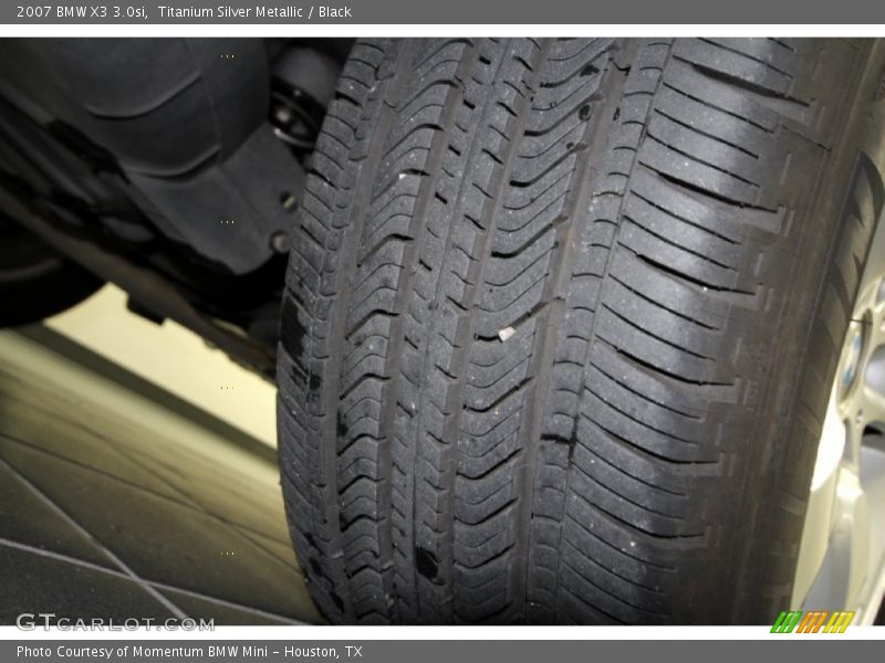 Titanium Silver Metallic / Black 2007 BMW X3 3.0si