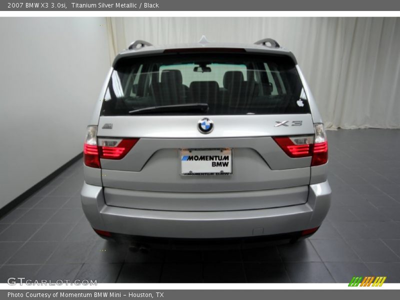 Titanium Silver Metallic / Black 2007 BMW X3 3.0si