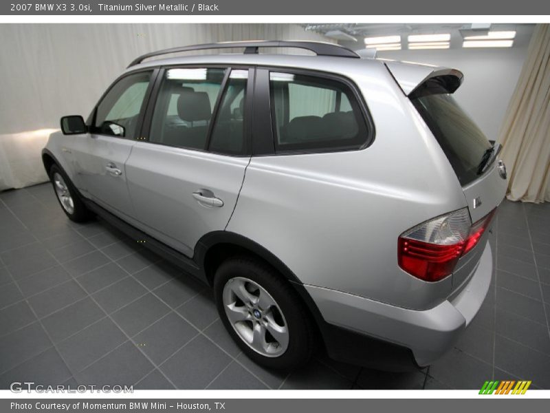 Titanium Silver Metallic / Black 2007 BMW X3 3.0si