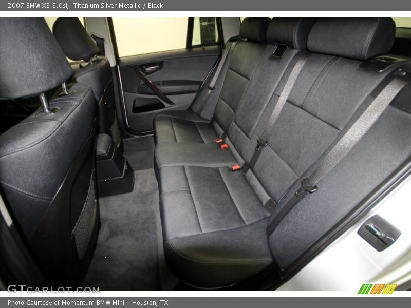 Titanium Silver Metallic / Black 2007 BMW X3 3.0si