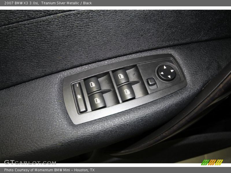 Titanium Silver Metallic / Black 2007 BMW X3 3.0si