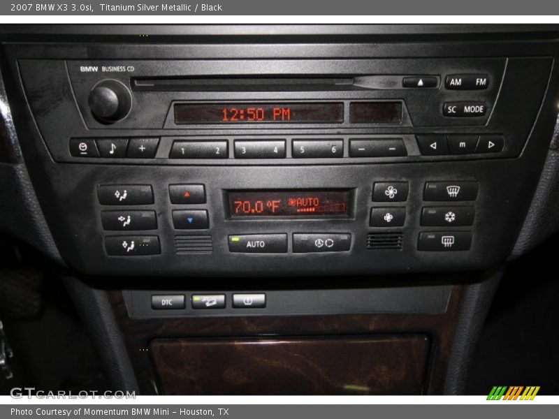 Titanium Silver Metallic / Black 2007 BMW X3 3.0si