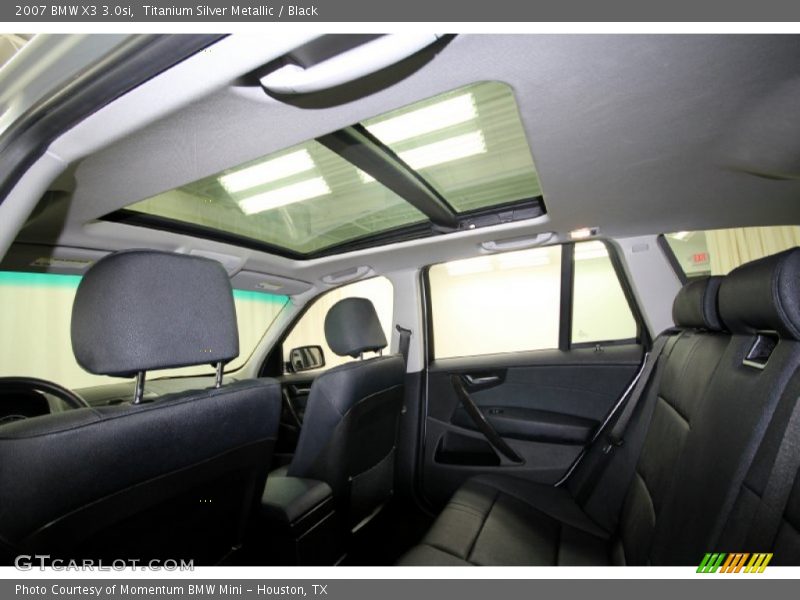 Titanium Silver Metallic / Black 2007 BMW X3 3.0si