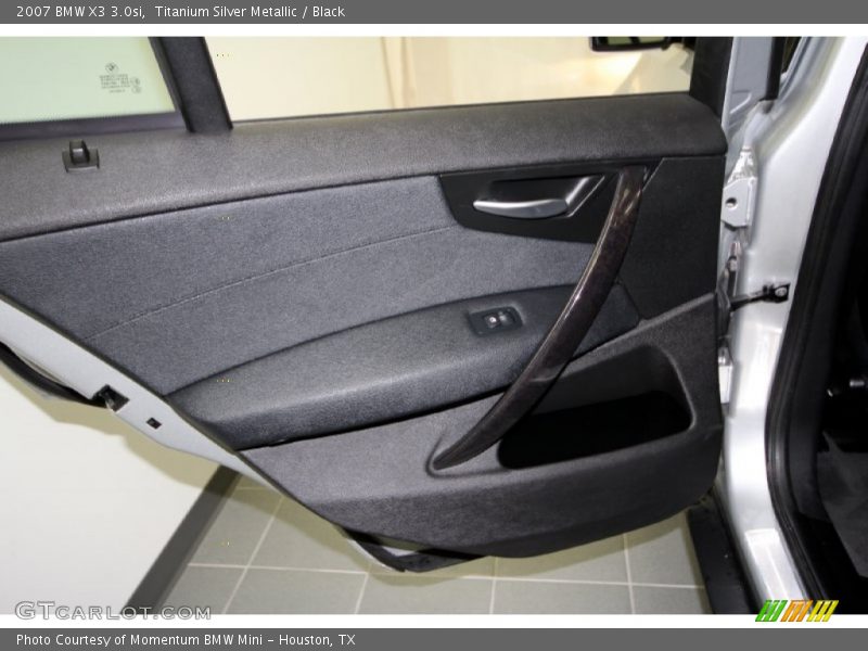 Titanium Silver Metallic / Black 2007 BMW X3 3.0si