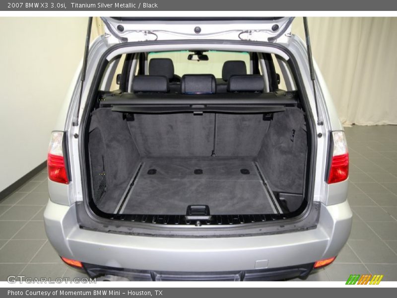 Titanium Silver Metallic / Black 2007 BMW X3 3.0si