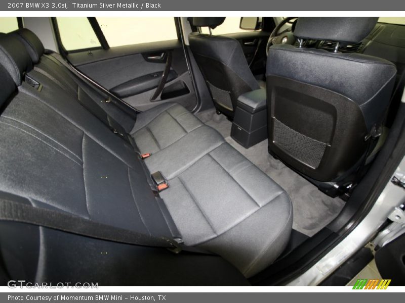Titanium Silver Metallic / Black 2007 BMW X3 3.0si