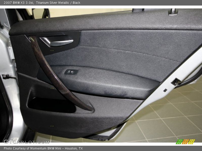 Titanium Silver Metallic / Black 2007 BMW X3 3.0si