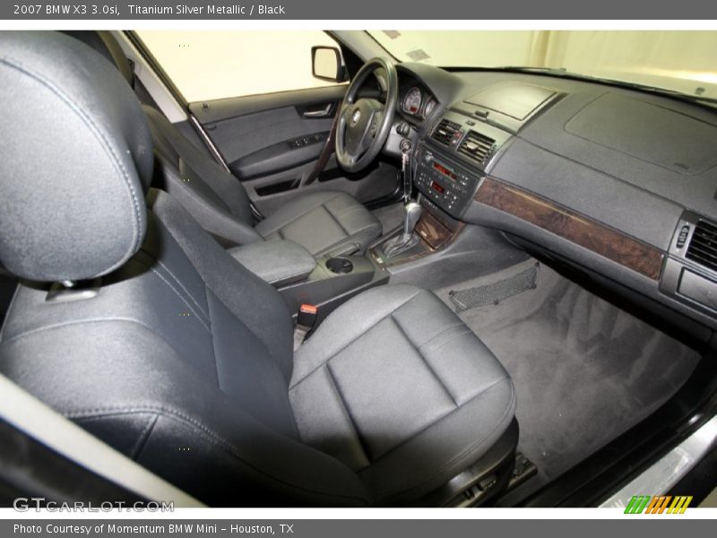 Titanium Silver Metallic / Black 2007 BMW X3 3.0si