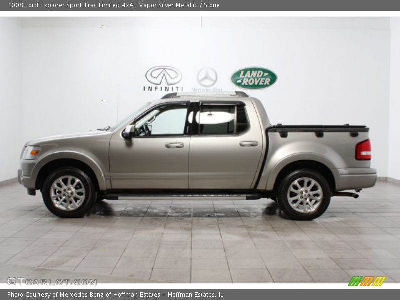 Vapor Silver Metallic / Stone 2008 Ford Explorer Sport Trac Limited 4x4