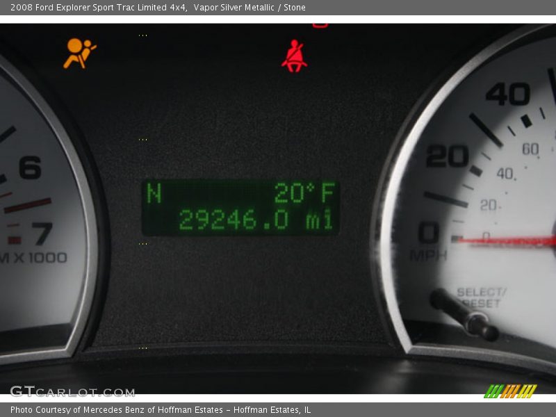 Vapor Silver Metallic / Stone 2008 Ford Explorer Sport Trac Limited 4x4