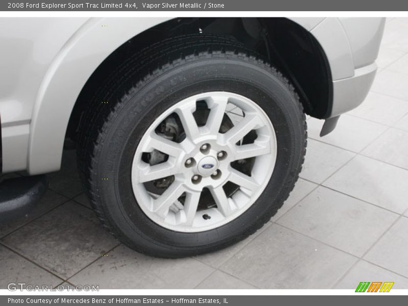 Vapor Silver Metallic / Stone 2008 Ford Explorer Sport Trac Limited 4x4