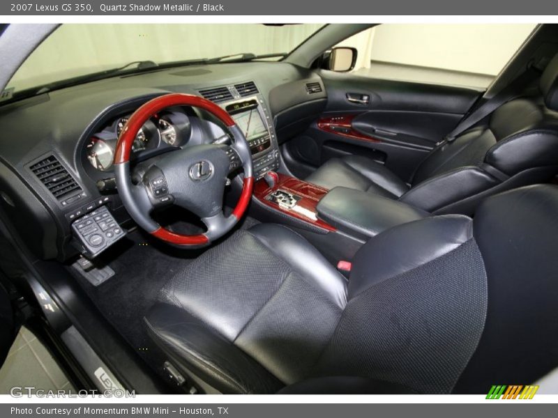 Quartz Shadow Metallic / Black 2007 Lexus GS 350