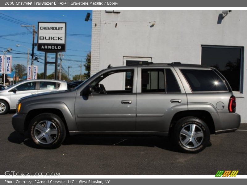 Graystone Metallic / Ebony 2008 Chevrolet TrailBlazer LT 4x4