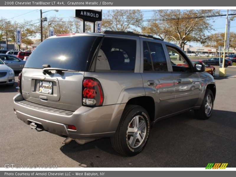 Graystone Metallic / Ebony 2008 Chevrolet TrailBlazer LT 4x4