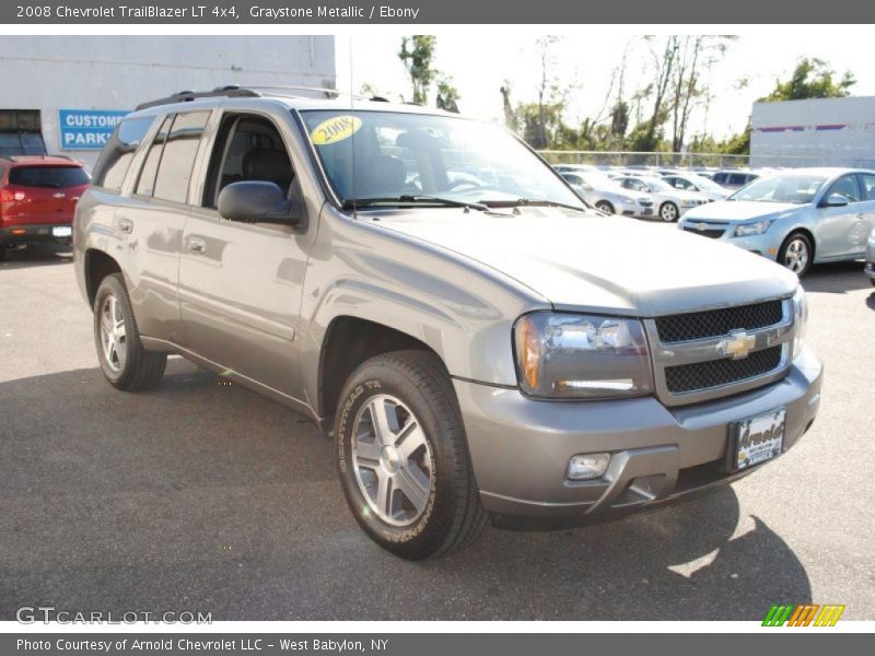 Graystone Metallic / Ebony 2008 Chevrolet TrailBlazer LT 4x4