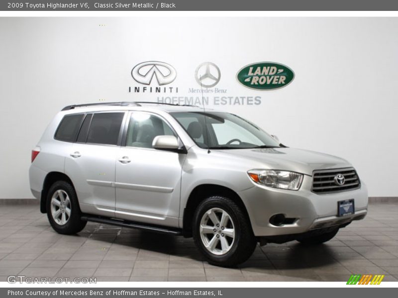 Classic Silver Metallic / Black 2009 Toyota Highlander V6