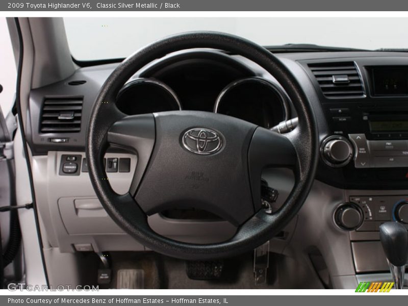 Classic Silver Metallic / Black 2009 Toyota Highlander V6