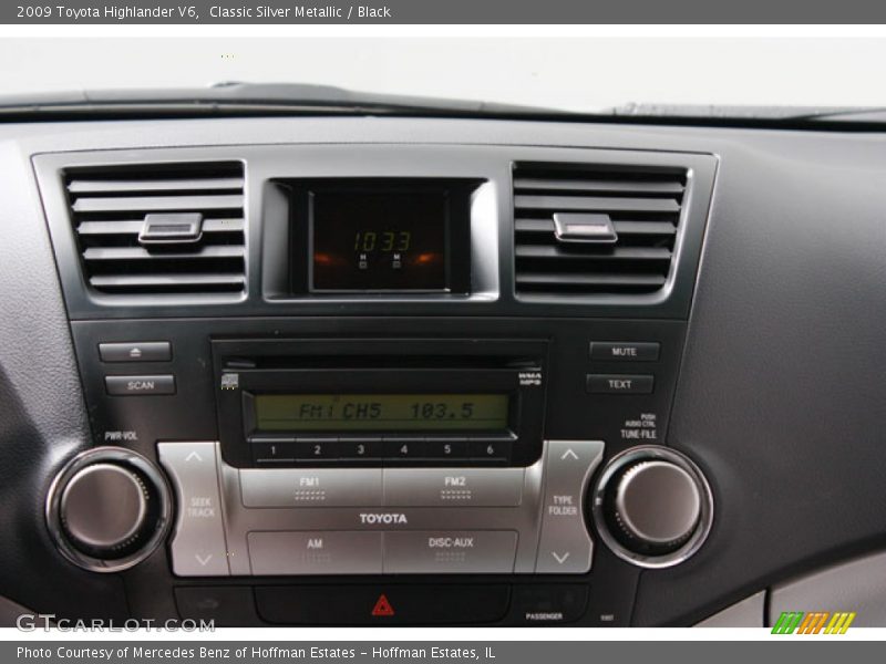 Classic Silver Metallic / Black 2009 Toyota Highlander V6
