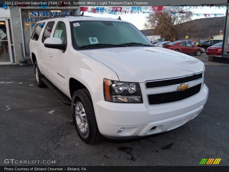 Summit White / Light Titanium/Dark Titanium 2012 Chevrolet Suburban 2500 LT 4x4