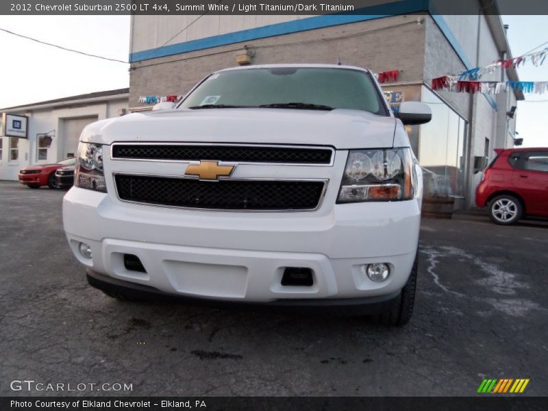 Summit White / Light Titanium/Dark Titanium 2012 Chevrolet Suburban 2500 LT 4x4