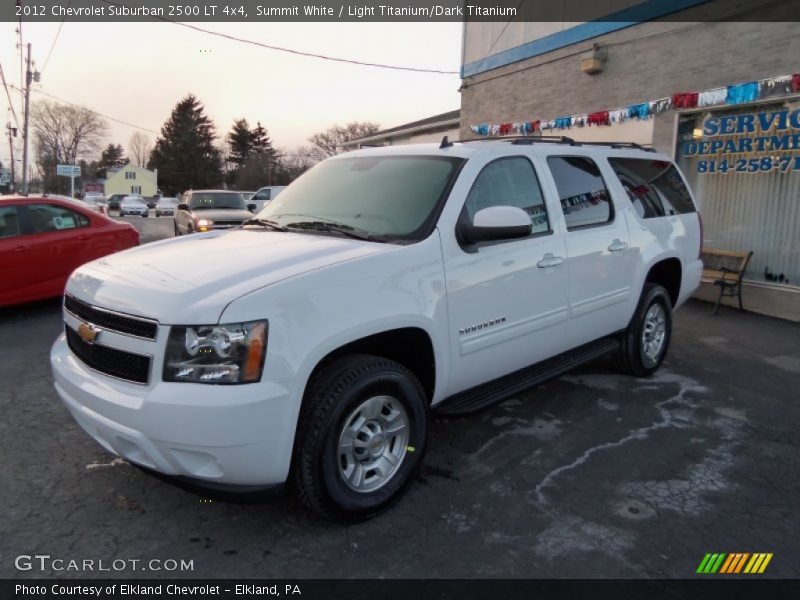 Summit White / Light Titanium/Dark Titanium 2012 Chevrolet Suburban 2500 LT 4x4