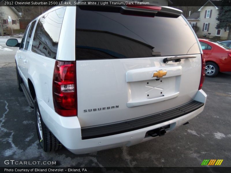 Summit White / Light Titanium/Dark Titanium 2012 Chevrolet Suburban 2500 LT 4x4