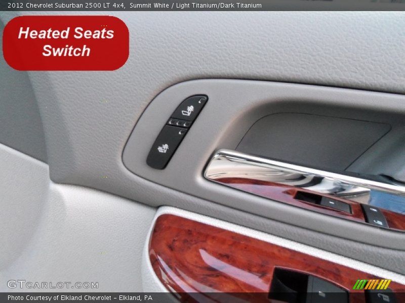 Summit White / Light Titanium/Dark Titanium 2012 Chevrolet Suburban 2500 LT 4x4