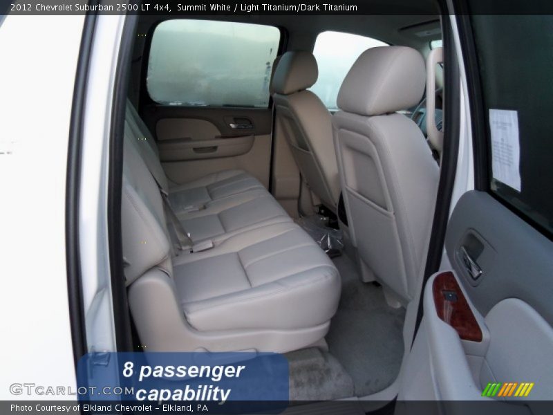 Summit White / Light Titanium/Dark Titanium 2012 Chevrolet Suburban 2500 LT 4x4