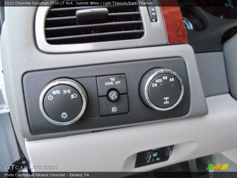 Controls of 2012 Suburban 2500 LT 4x4