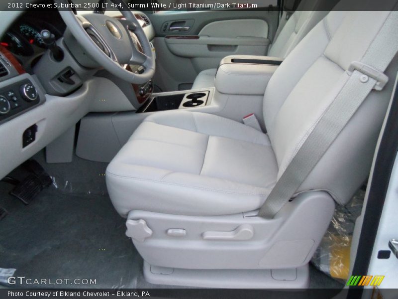 Summit White / Light Titanium/Dark Titanium 2012 Chevrolet Suburban 2500 LT 4x4