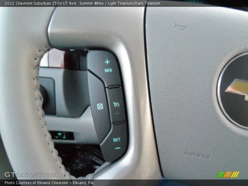 Summit White / Light Titanium/Dark Titanium 2012 Chevrolet Suburban 2500 LT 4x4