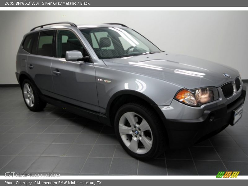 Silver Gray Metallic / Black 2005 BMW X3 3.0i