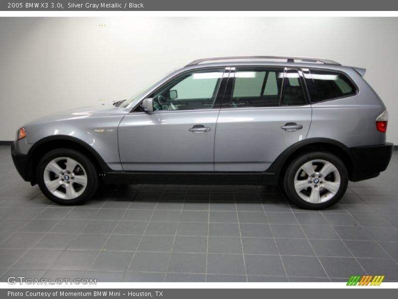Silver Gray Metallic / Black 2005 BMW X3 3.0i