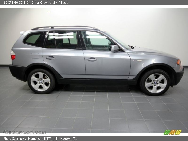 Silver Gray Metallic / Black 2005 BMW X3 3.0i
