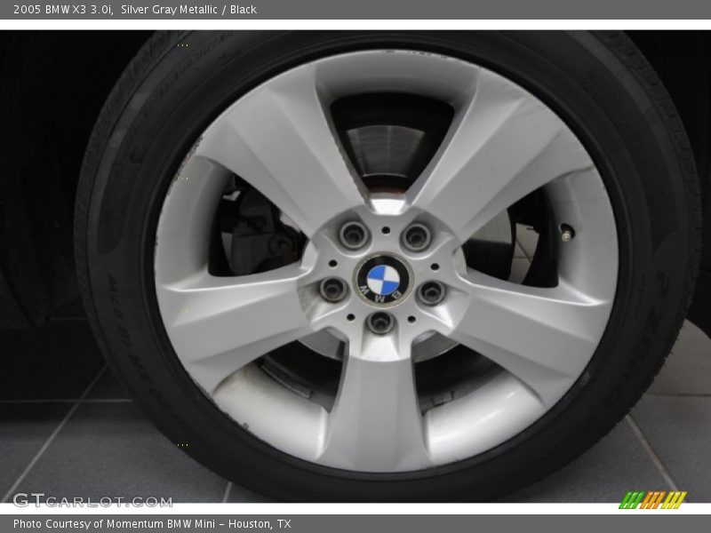 Silver Gray Metallic / Black 2005 BMW X3 3.0i