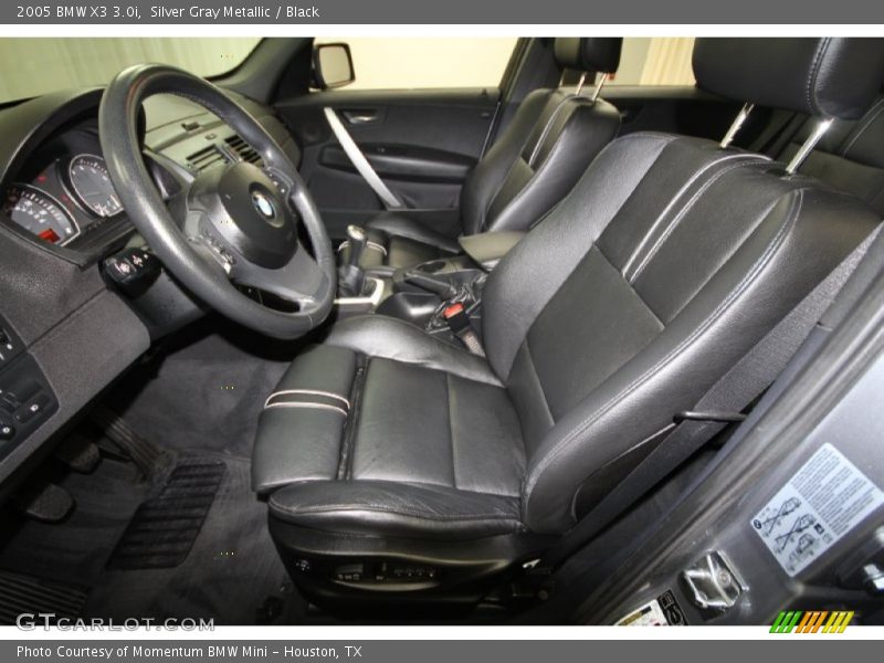 Silver Gray Metallic / Black 2005 BMW X3 3.0i
