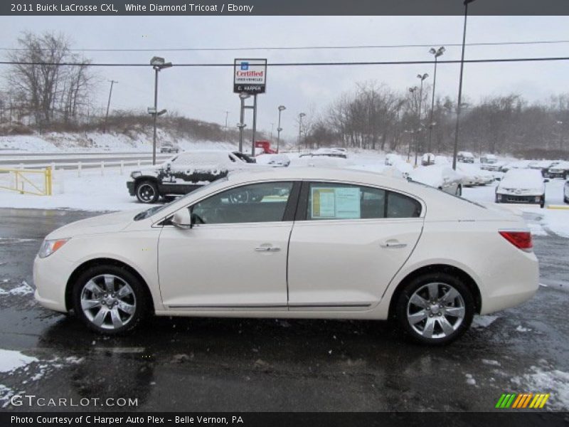 White Diamond Tricoat / Ebony 2011 Buick LaCrosse CXL