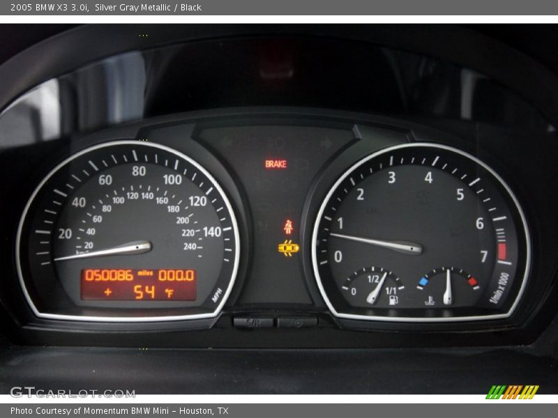 Silver Gray Metallic / Black 2005 BMW X3 3.0i