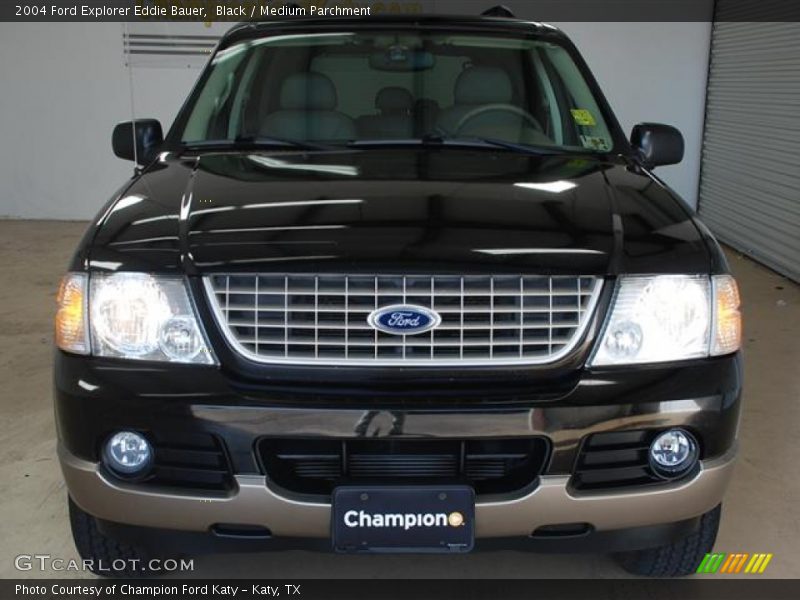 Black / Medium Parchment 2004 Ford Explorer Eddie Bauer