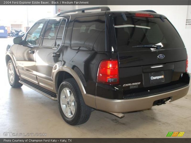 Black / Medium Parchment 2004 Ford Explorer Eddie Bauer