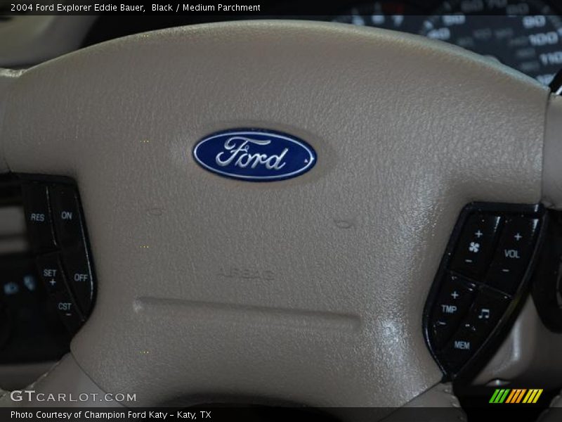 Black / Medium Parchment 2004 Ford Explorer Eddie Bauer