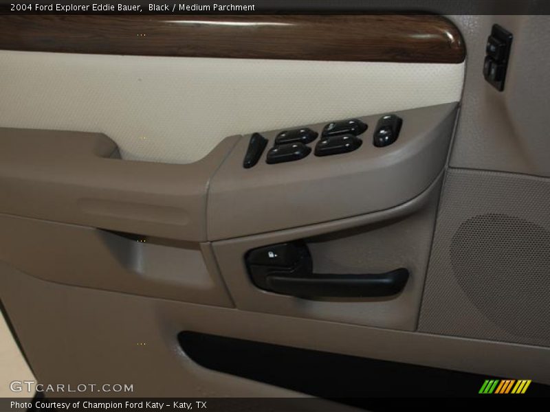 Black / Medium Parchment 2004 Ford Explorer Eddie Bauer