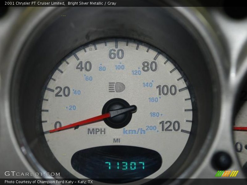 Bright Silver Metallic / Gray 2001 Chrysler PT Cruiser Limited