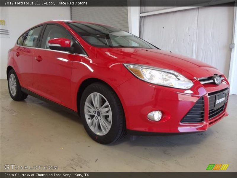 Race Red / Stone 2012 Ford Focus SEL 5-Door